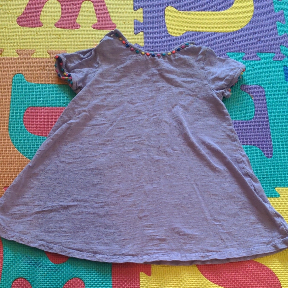 Boden Lavender Pompom Top